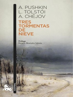 cover image of Tres tormentas de nieve